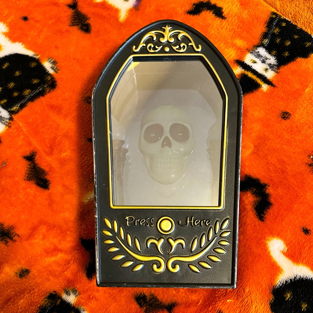 Black and Gold Skull Display Box